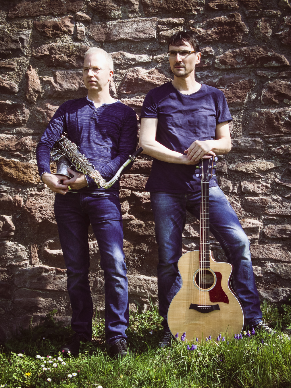 Bandfoto des Duo Rusty Move mit Saxophon und Gitarre (Foto: Rusty Move)