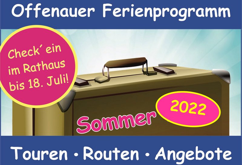 Themenfoto für das Offenauer Sommerferienprogramm 2022 (Grafik: Gemeinde Offenau)